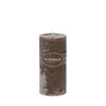 Scented candle Pillar 7.5x15cm mocha