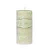Scented candle Pillar 7.5x15cm pistachio