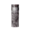 Scented candle Pillar 7.5x23cm dark gray
