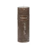 Scented candle Pillar 7.5x23cm mocha