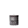 Scented candle Swirl 10x10cm dark gray