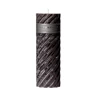Scented candle Swirl 7.5x23cm dark gray
