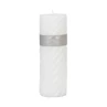 Scented candle Swirl 7.5x23cm White