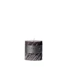Scented candle Swirl 7.5x7.5cm dark gray
