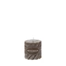 Scented candle Swirl 7.5x7.5cm mocha