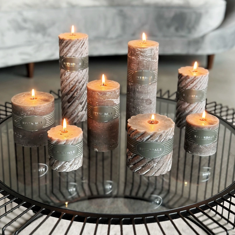 Scented candle Swirl Arabian Nights 10x10cm dark gray