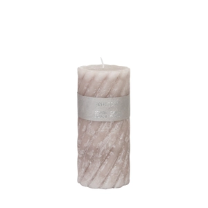 Scented candle Swirl Jasmin Tea 7.5x15cm light gray