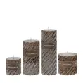 Scented candle Swirl White Chocolate 10x10cm mocha