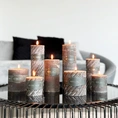 Scented candle Swirl White Chocolate 7.5x15cm mocha