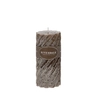 Scented candle Swirl White Chocolate 7.5x15cm mocha