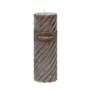 Scented candle Swirl White Chocolate 7.5x23cm mocha