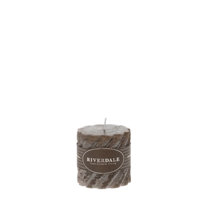 Scented candle Swirl White Chocolate 7.5x7.5cm mocha
