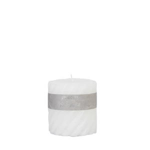 Scented candle Swirl White Tea Ginger 10x10cm white