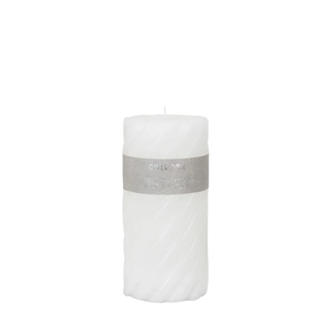 Scented candle Swirl White Tea Ginger 7.5x15cm white