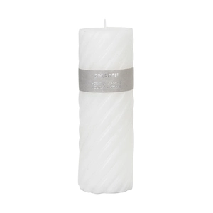 Scented candle Swirl White Tea Ginger 7.5x23cm white