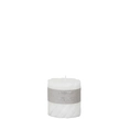 Scented candle Swirl White Tea Ginger 7.5x7.5cm white