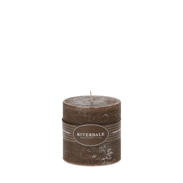 Scented candle White Chocolate 10x10cm mocha