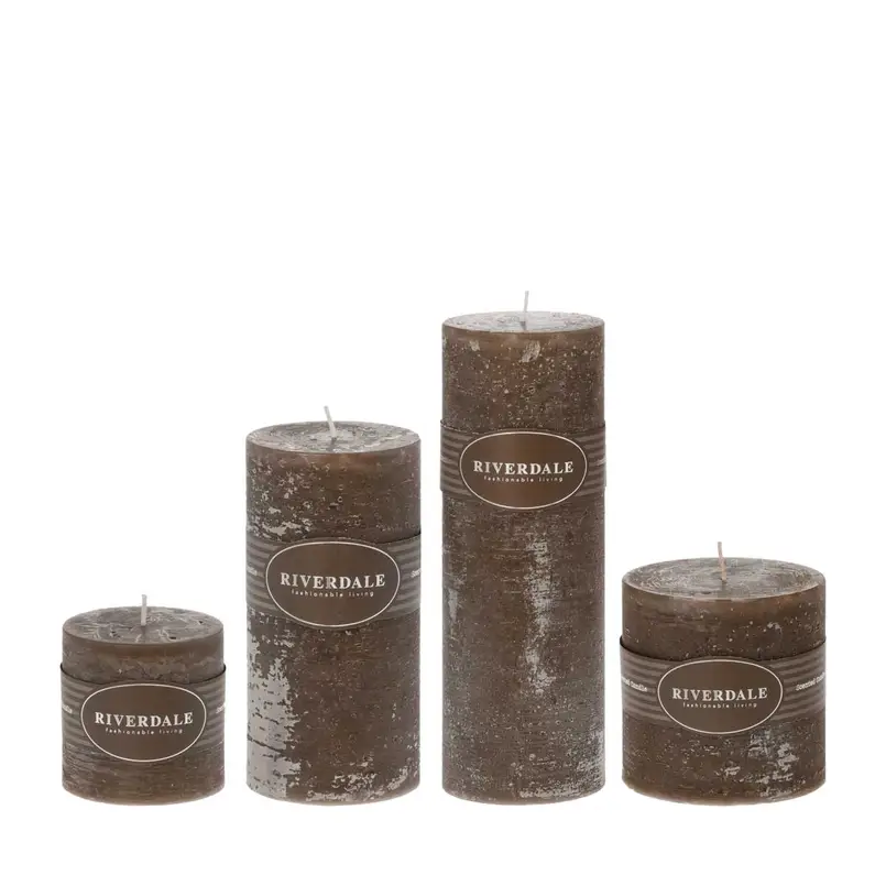 Scented candle White Chocolate 10x10cm mocha