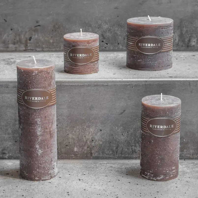 Scented candle White Chocolate 10x10cm mocha