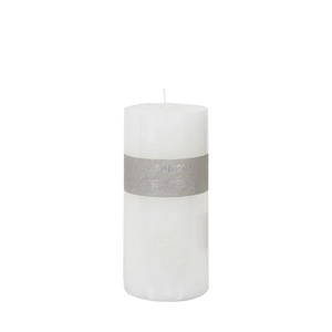 Scented candle White Tea Ginger 7.5x15cm white