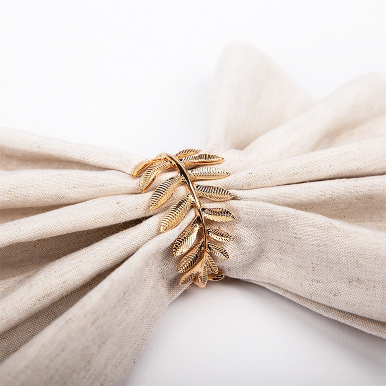 Servetringen Leaf s/4 goud