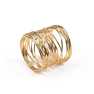 Servetringen Wire s/4 goud