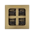 Serviettenringe Wire Set aus 4 Schwarz