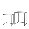 Side table Amaro 60cm black - set of 2