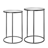 Side table Amaro 60cm black - set of 2