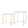 Side table Amaro 60cm gold - set of 2