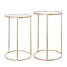 Side table Amaro 60cm gold - set of 2