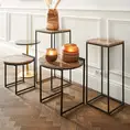 Side table Fre 75cm marble - set of 2