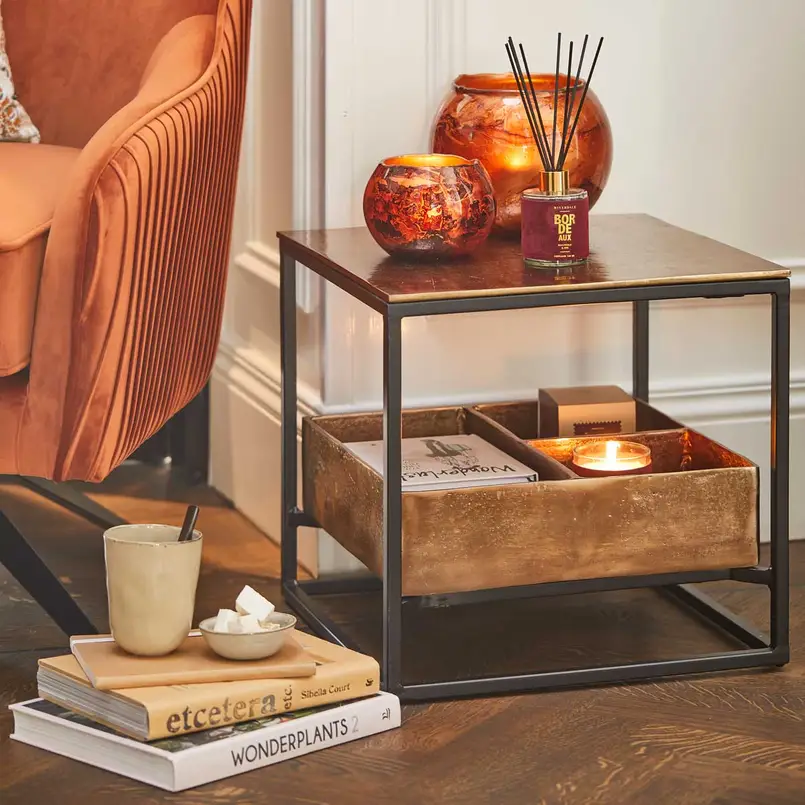 Side table Phi 42cm copper