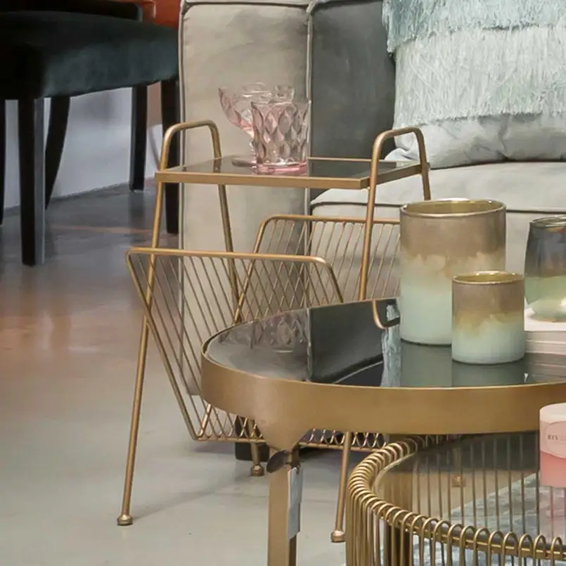 Side table Rocco 55cm gold