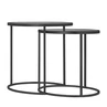 Sidetable Amaro 50cm black - set of 2