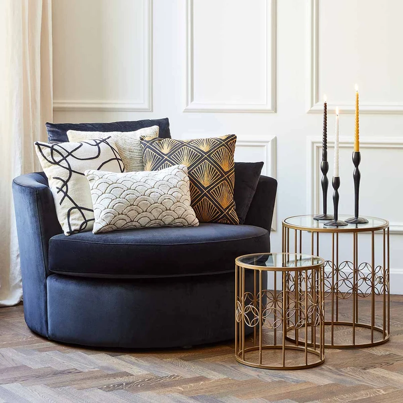 Sidetable Amaro 50cm gold - set of 2