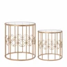 Sidetable Amaro 50cm gold - set of 2