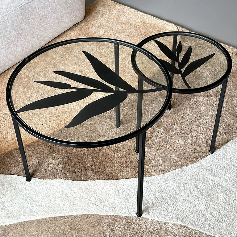 Sidetable Amaro 60cm black - set of 2