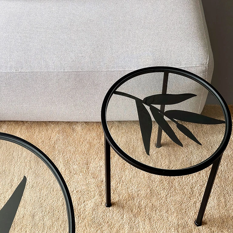 Sidetable Amaro 60cm black - set of 2