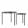 Sidetable Amaro 60cm black - set of 2