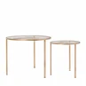 Sidetable Amaro 60cm gold - set of 2