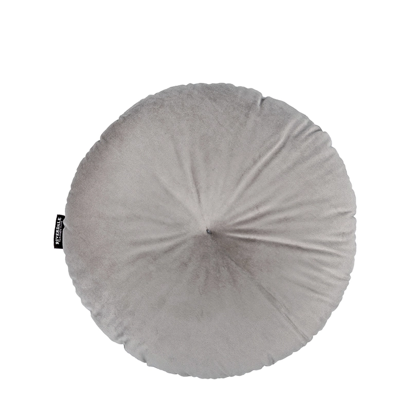 Sierkussen Emmy ø40cm lichtgrijs
