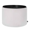 Storage pouf Otis creme black 56cm