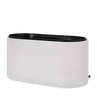 Storage pouf Otis creme black 77cm