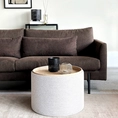 Storage pouf Otis creme natural 56cm