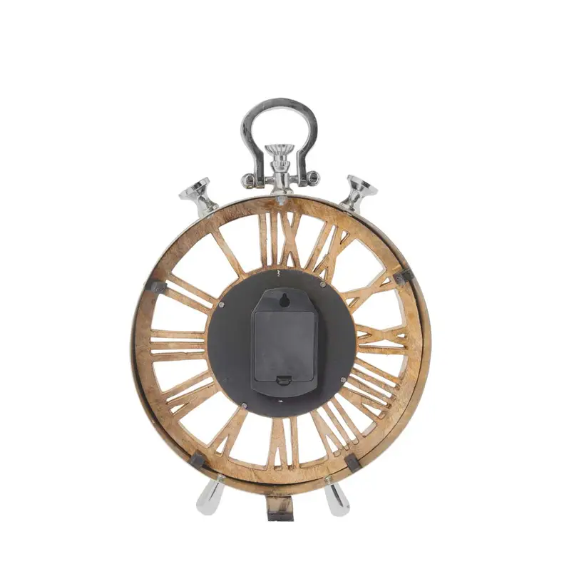 Table clock Luton Ø40cm silver
