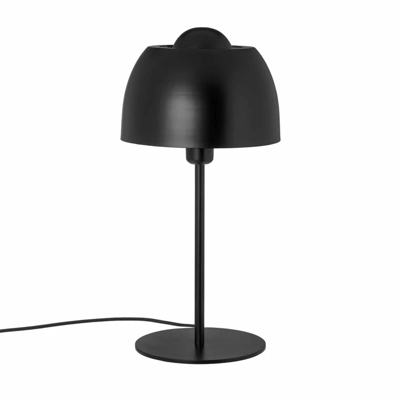 Echt limoen magnifiek Tafellamp Essy zwart 55cm | Riverdale