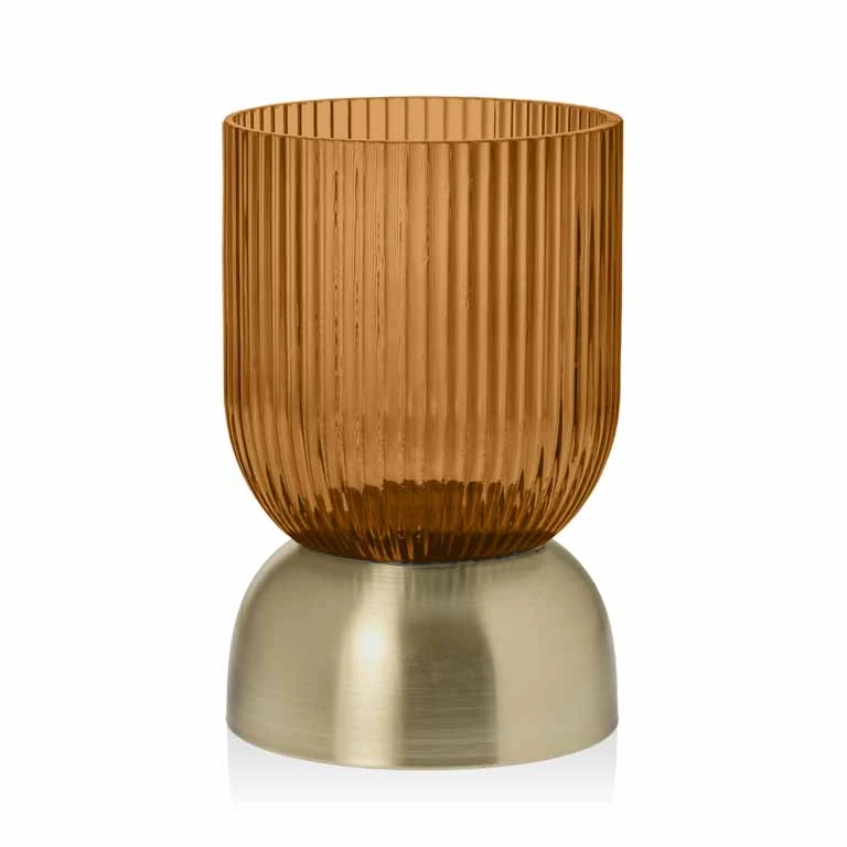 Teelichthalter Lois 19cm - amber