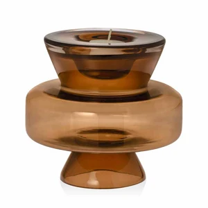 Teelichthalter Luna 15cm - amber