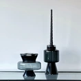 Teelichthalter Luna 15cm - schwarz